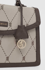 Pringle Pr112038 Argyle Aop Top Handle Crossbody Body Stone