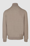 Pringle Mens Ernie 1/4 Zip Merino Sweater In Biscuit