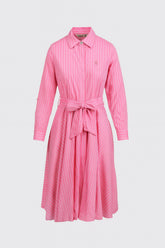 Pringle Womens Sanisha Striped Shirt Dress In Pink