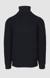 Pringle Mens Kyle 1/4 Zip Ribbed Knitwear In Navy