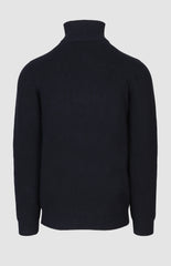 Pringle Mens Kyle 1/4 Zip Ribbed Knitwear In Navy