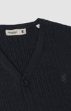 Pringle Mens Donald Cable Sleeveless Cardigan In Navy