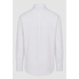 Pringle Mens Alexander Textured Easy Care Classic Shirt In White