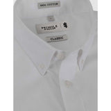 Pringle Mens Alexander Textured Easy Care Classic Shirt In White