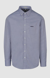 Pringle Mens Alexander Textered Easy Care Classic Shirt In Blue