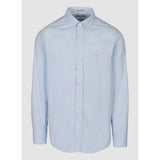 Pringle Mens Alexander Textured Easy Care Classic Shirt In Sky Blue