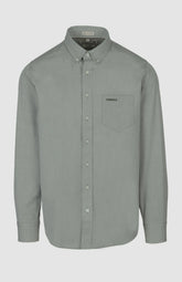 Pringle Mens Alexander Textered Easy Care Classic Shirt In Olive