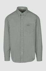 Pringle Mens Alexander Textered Easy Care Classic Shirt In Olive