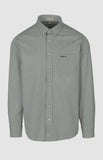Pringle Mens Alexander Textured Easy Care Shirt In Grey