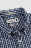 Pringle Mens Alan Check Long Sleeve Classic Shirt In Blue