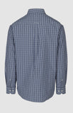 Pringle Mens Alan Check Long Sleeve Classic Shirt In Blue
