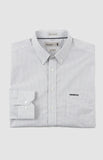 Pringle Mens Louis Printed Long Sleeve Classic Shirt In White