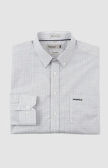 Pringle Mens Louis Printed Long Sleeve Classic Shirt In White