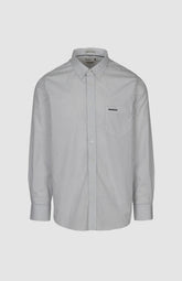 Pringle Mens Louis Printed Long Sleeve Classic Shirt In White