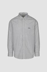 Pringle Mens Louis Printed Long Sleeve Classic Shirt In White