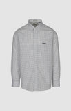 Pringle Mens Louis Printed Long Sleeve Classic Shirt In White