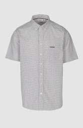 Pringle Mens Zayden Printed Short sleeves Classic Shirt In White