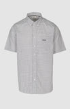 Pringle Mens Zayden Printed Short sleeves Classic Shirt In White