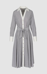 Pringle Womens April Stripe Shirt Dress In Black & White