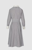 Pringle Womens April Stripe Shirt Dress In Black & White