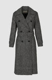 Pringle Womens Vivian Double Breasted Coat InGrey