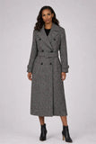 Pringle Womens Vivian Double Breasted Coat InGrey
