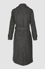 Pringle Womens Vivian Double Breasted Coat InGrey