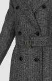 Pringle Womens Vivian Double Breasted Coat InGrey