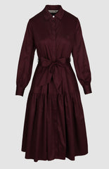 Pringle Womens Sophia Dress In Wine