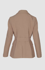Pringle Womens Belted Blazer In Sand