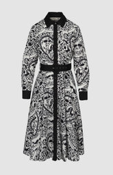 Pringle Womens Natalie Printed Dress In Black And White