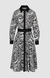 Pringle Womens Natalie Printed Dress In Black And White