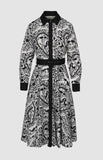 Pringle Womens Natalie Printed Dress In Black And White