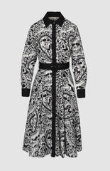 Pringle Womens Natalie Printed Dress In Black And White