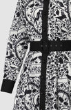 Pringle Womens Natalie Printed Dress In Black And White