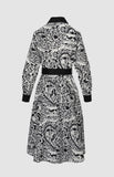 Pringle Womens Natalie Printed Dress In Black And White