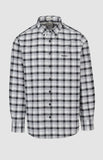 Pringle Mens Lucas Oxford Check Long Sleeve Classic Shirt In Navy
