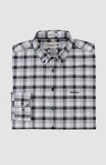 Pringle Mens Lucas Oxford Check Long Sleeve Classic Shirt In Navy