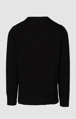 Pringle Mens Ethan Embroidery Long Sleeve T-Shirt In Black