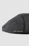 Pringle Mens Joel Wool Blend Newsboy Cap In Black