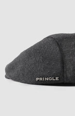 Pringle Mens Joel Wool Blend Newsboy Cap In Black