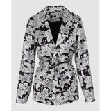 Pringle Womens Lia Tie Belt Jacket In Black & White