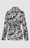 Pringle Womens Lia Tie Belt Jacket In Black & White