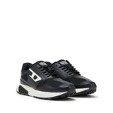 Diesel Mens S-Tame-D Running Sneakers Black & White