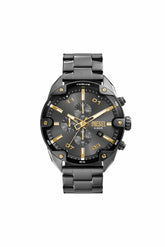 Diesel Mens Spiked Advance Two-Tone Watch In Grey