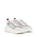 Diesel Womens S-Savannah Tulu Sneakers In White & Silver
