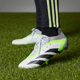 Adidas Unisex Predator Accuracy.1 FG Soccer Boots In Cloud White / Core Black / Lucid Lemon