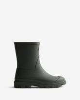 Hunter Womens Downpour Short Boots In Dark Olive