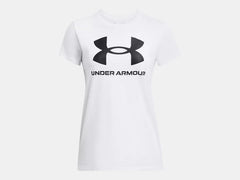 Under Armour Womens Logo T-Shirt In White