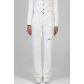 Sissy Boy High Waisted Wide Leg Jeans In White